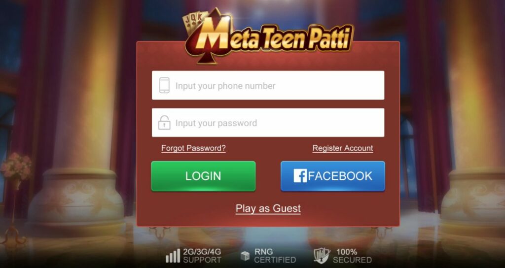 Meta Teen Patti Login